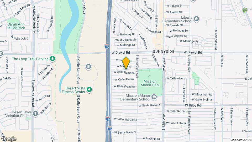 842 W Calle Ramona Map and Location Details