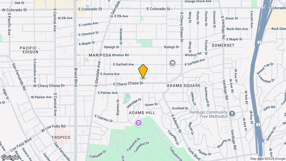 805 E Chevy Chase Dr Mapa y Detalles de la Ubicación