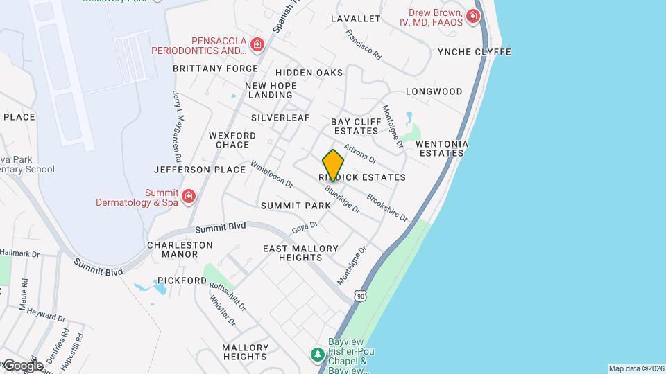 3480 Blueridge Dr Map and Location Details