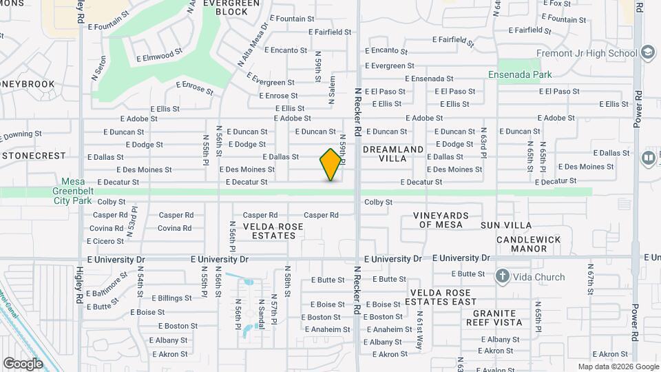 5913 E Decatur St Map and Location Details