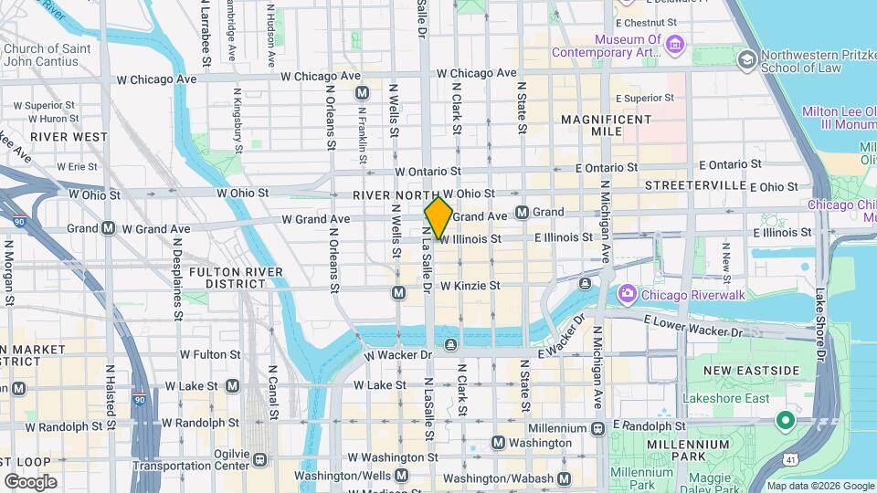 111 W Illinois St Mapa y Detalles de la Ubicación