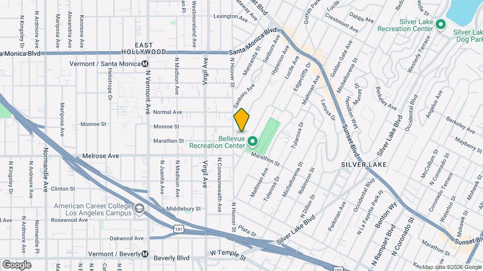 750 Hyperion Ave Map and Location Details