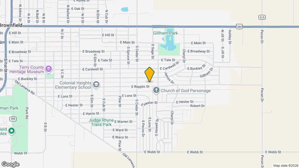 1417 E Reppto St Map and Location Details