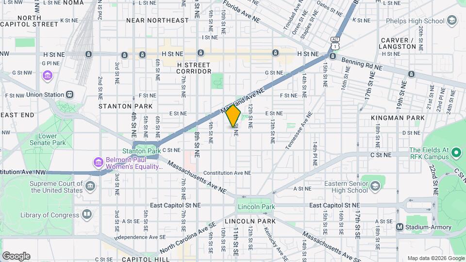 1028 D St NE Map and Location Details