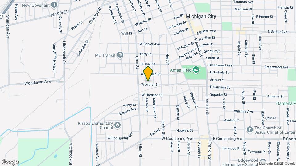 2122 Elston St Map and Location Details