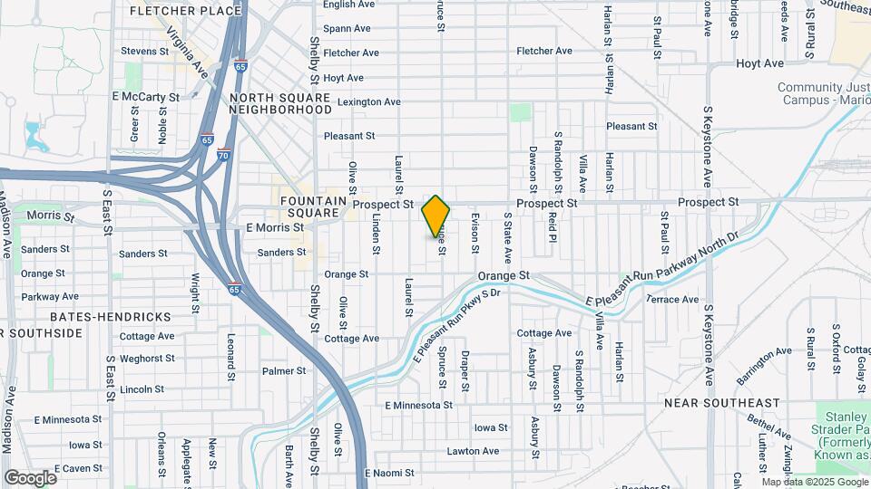 1156 Spruce St Map and Location Details