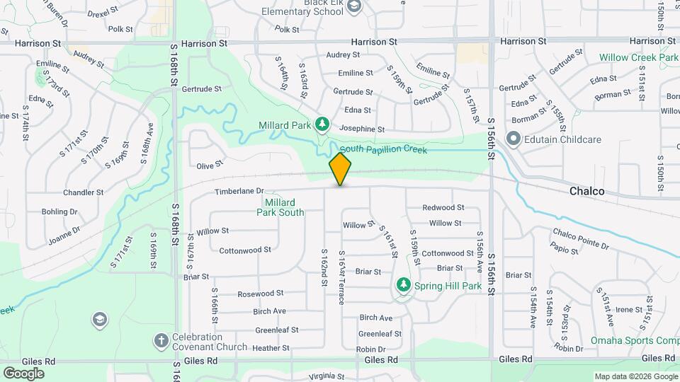 16125 Timberlane Dr Map and Location Details