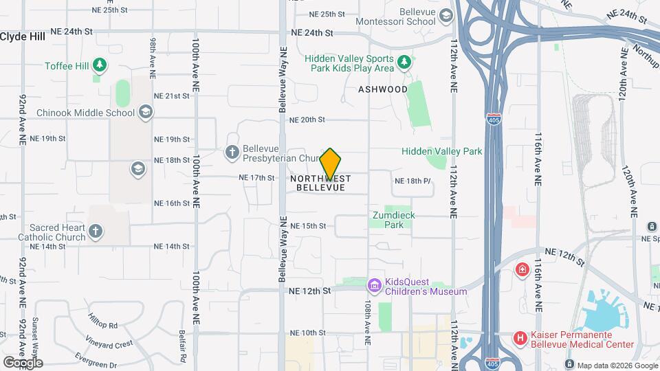 1711 106th Pl NE Map and Location Details