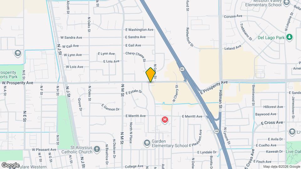 511 E Prosperity Ave Map and Location Details