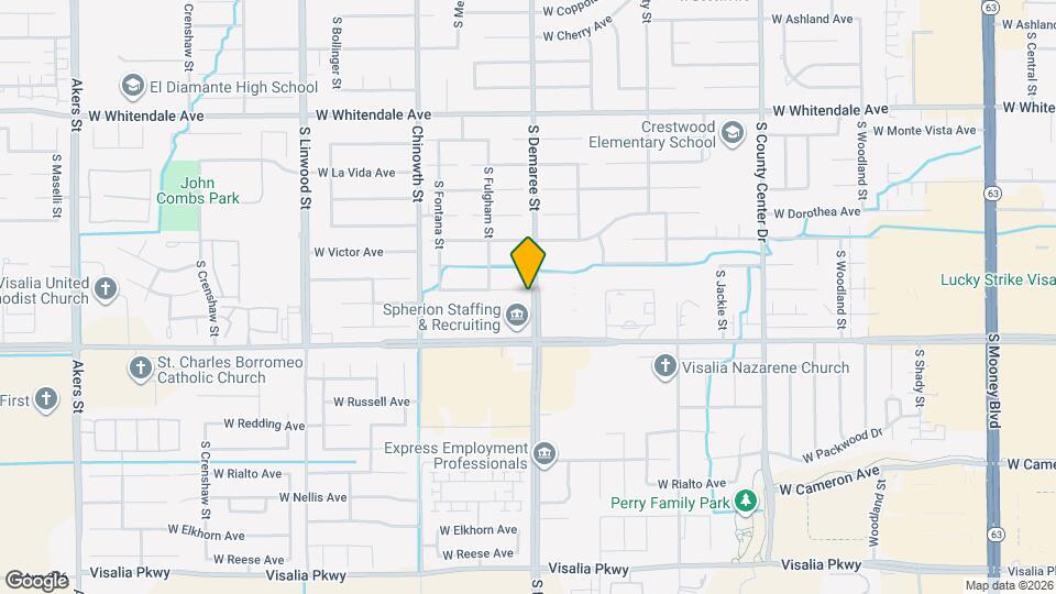 3707 W Hemlock Ct Map and Location Details