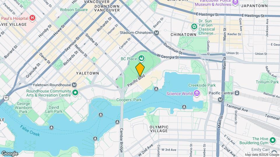 833 Pacific Blvd Map and Location Details