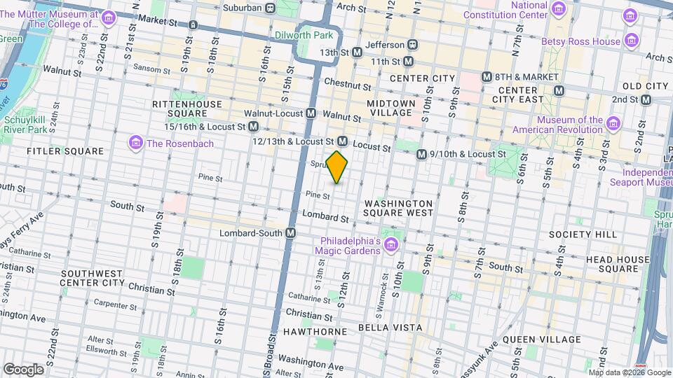 333 S 13th St Map and Location Details