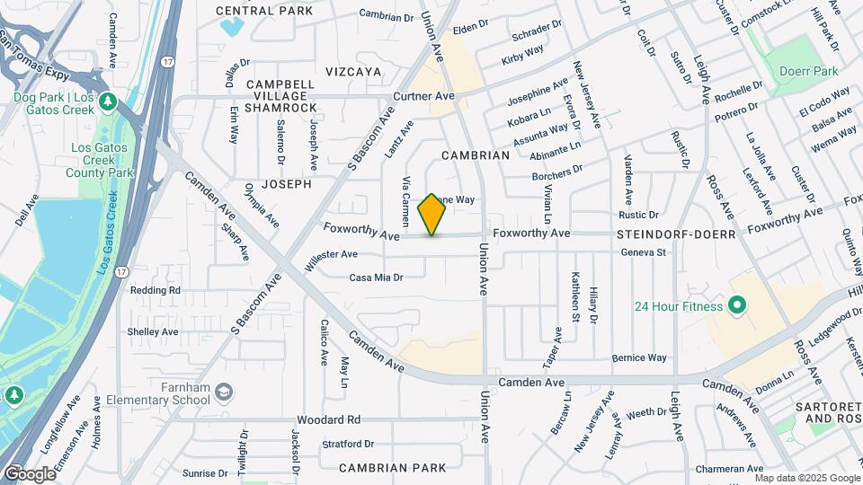 2062-2064 Foxworthy Ave Map and Location Details