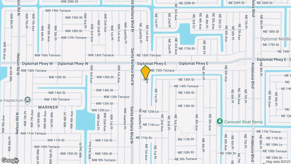 1424 NE 1st Ave Map and Location Details