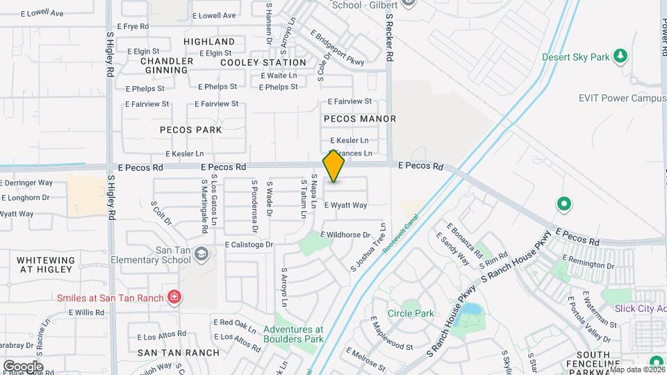 3834 E Longhorn Dr Mapa y Detalles de la Ubicación