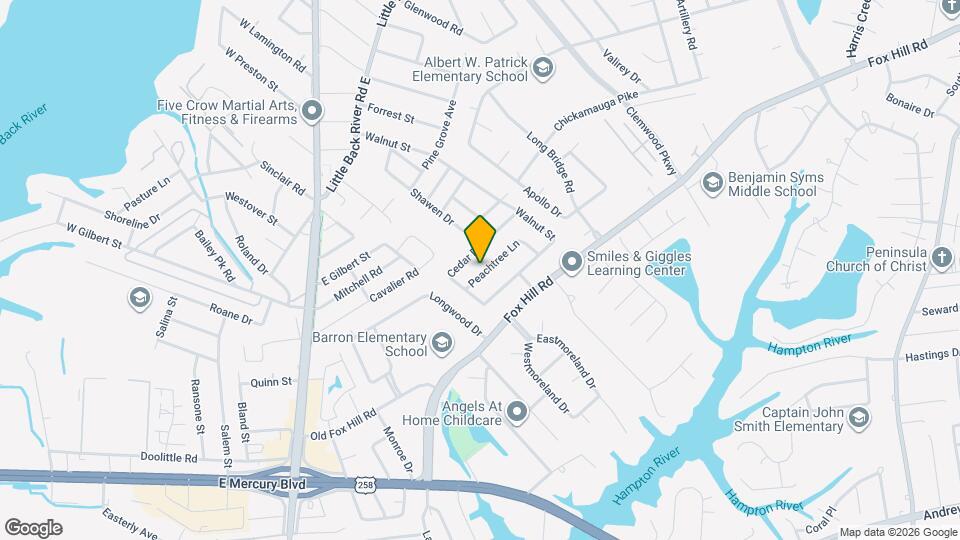 109 Peachtree Ln Map and Location Details