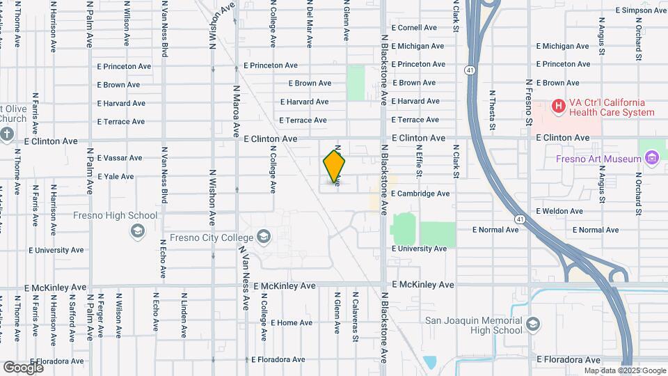 1435 E Cambridge Ave Map and Location Details
