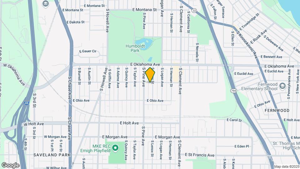 3201 S Lenox St, Unit Lenox Lower Map and Location Details