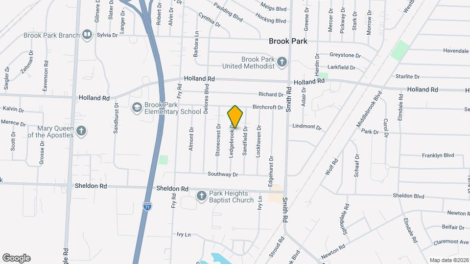 6391 Ledgebrook Dr Mapa y Detalles de la Ubicación