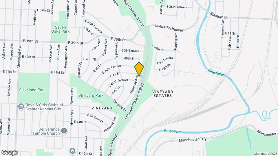 4107 Hardesty Ave Map and Location Details