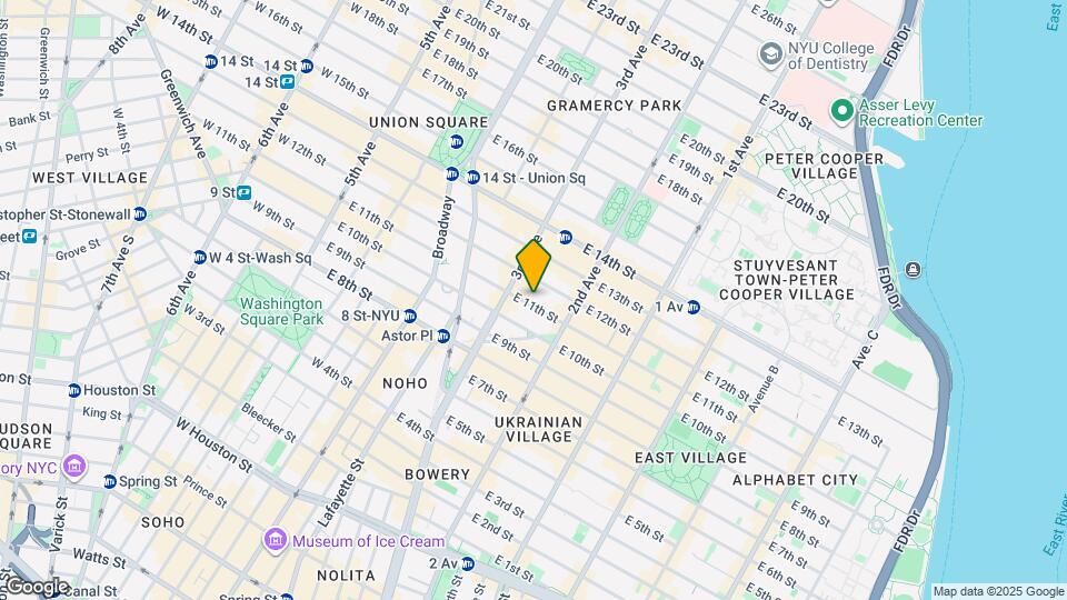 219 E 11th St, Unit 3B Mapa y Detalles de la Ubicación