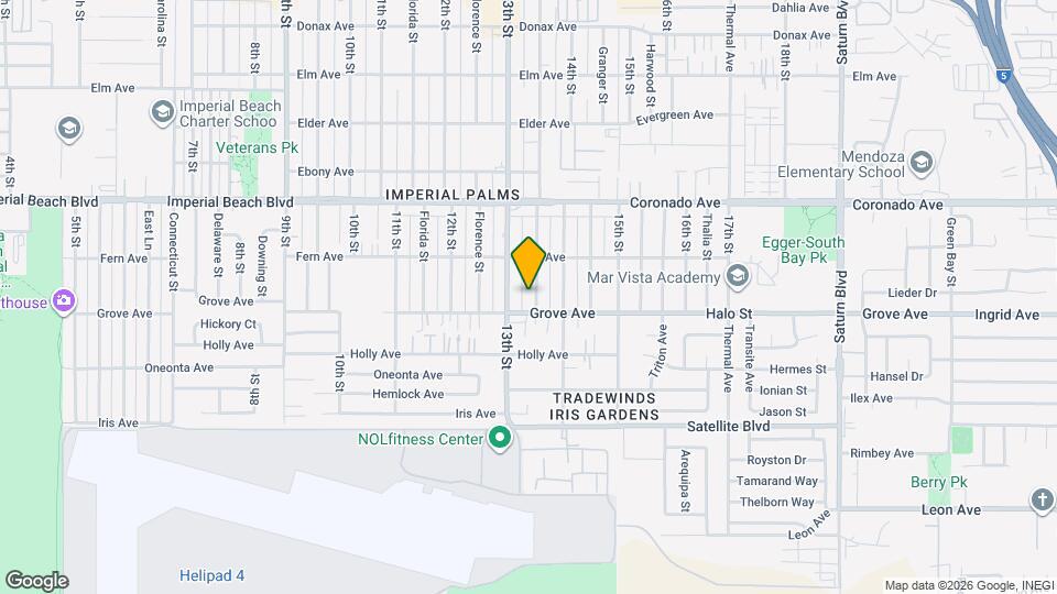 1268 Georgia St Map and Location Details