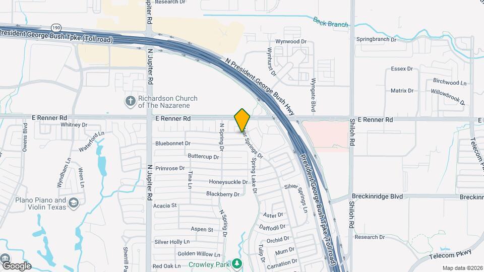 2564 Morning Glory Dr Mapa y Detalles de la Ubicación