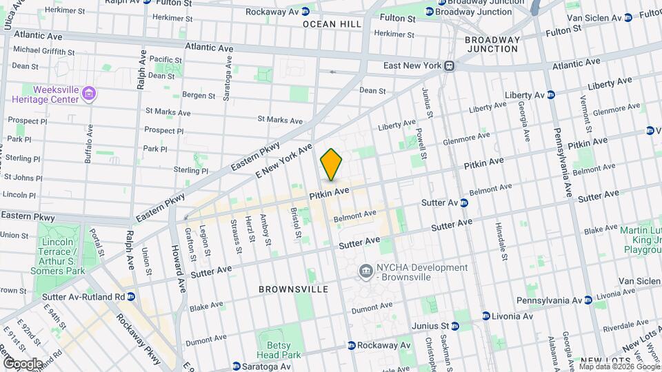 1707 Pitkin Ave Map and Location Details