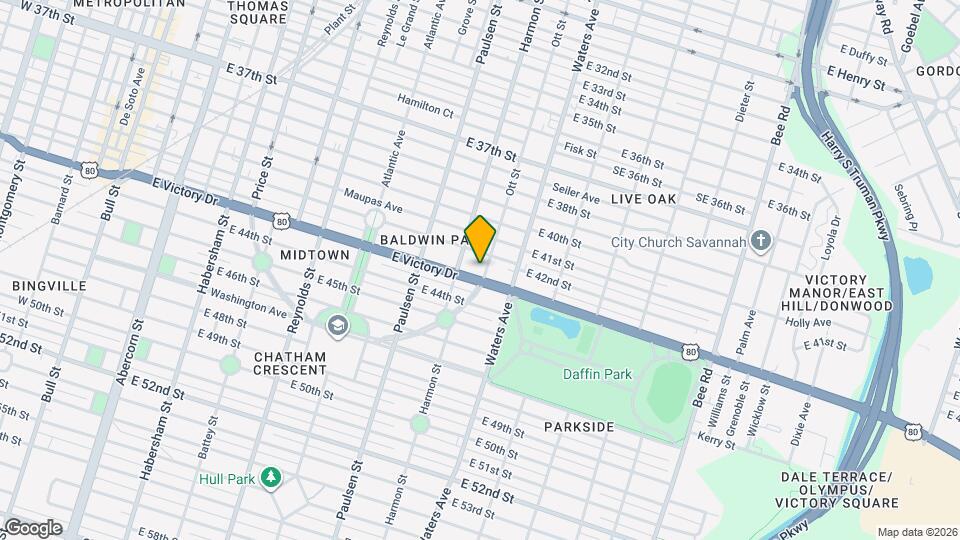 920 E Victory Dr Map and Location Details