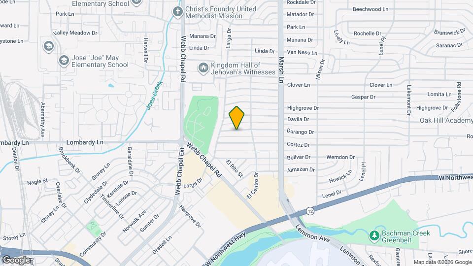 3534 Durango Dr Map and Location Details