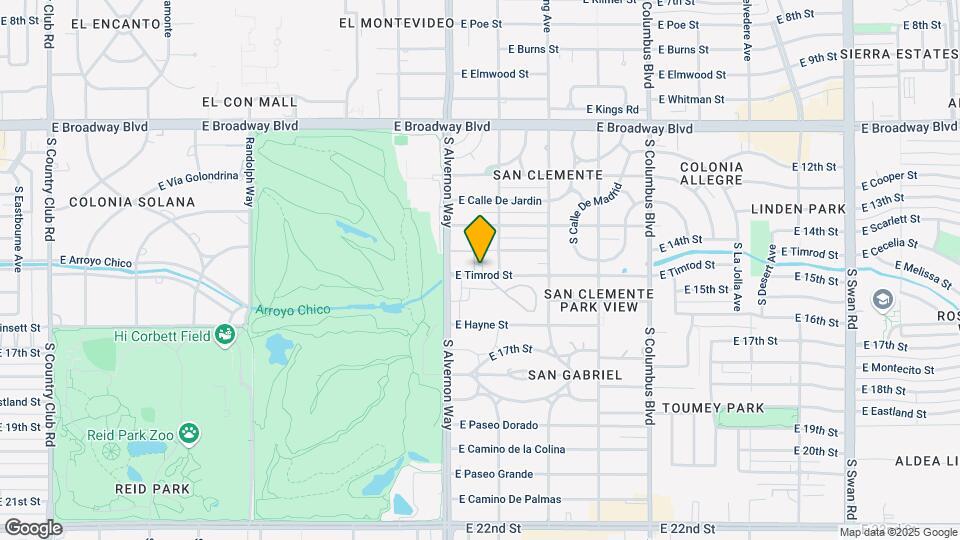 3931-3933 E Timrod St Mapa y Detalles de la Ubicación