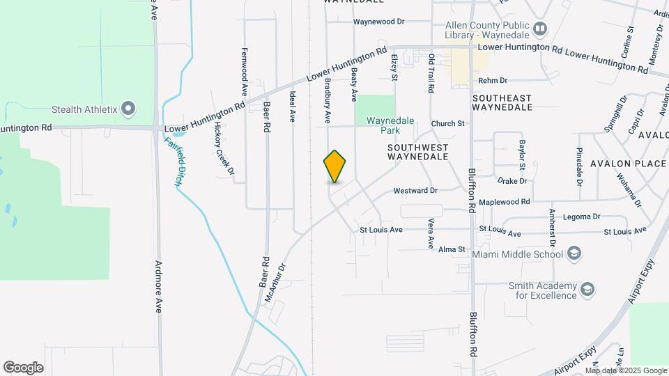 7409 Bradbury Ave Mapa y Detalles de la Ubicación
