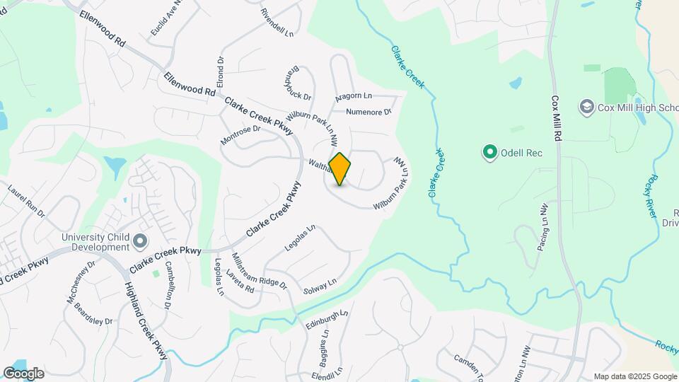 1741 Wilburn Park Ln NW Map and Location Details