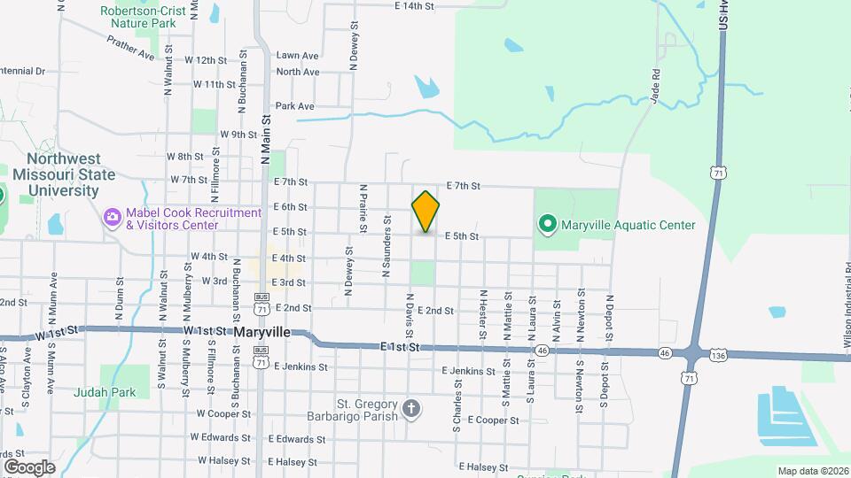 718 E 5th St Map and Location Details