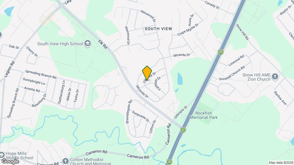 728 Bent Creek Dr Map and Location Details