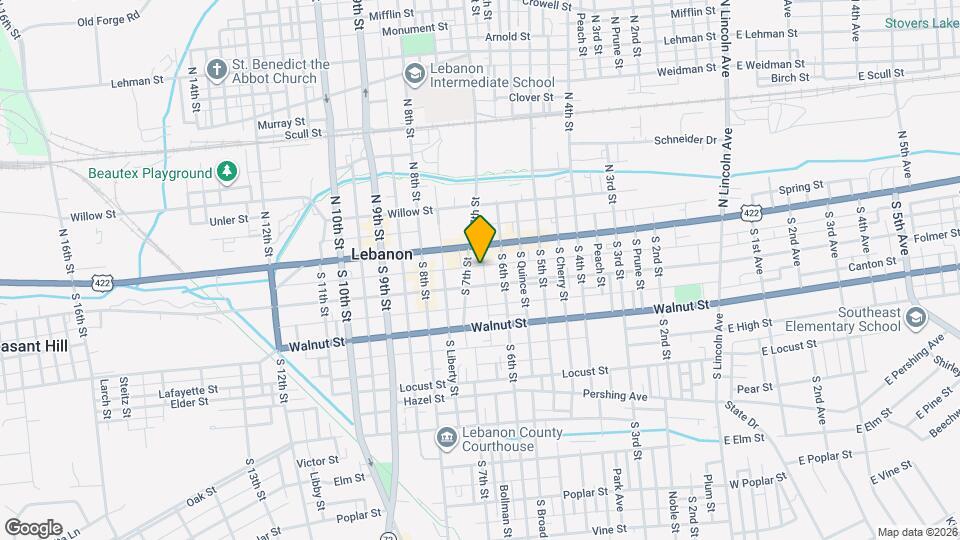 628 Walton St Mapa y Detalles de la Ubicación