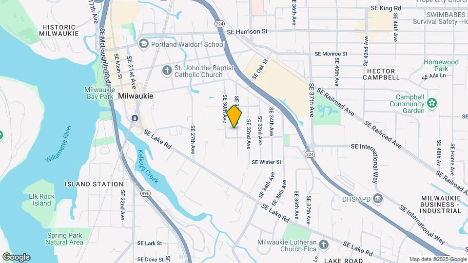 11443 SE 31st Ave Map and Location Details
