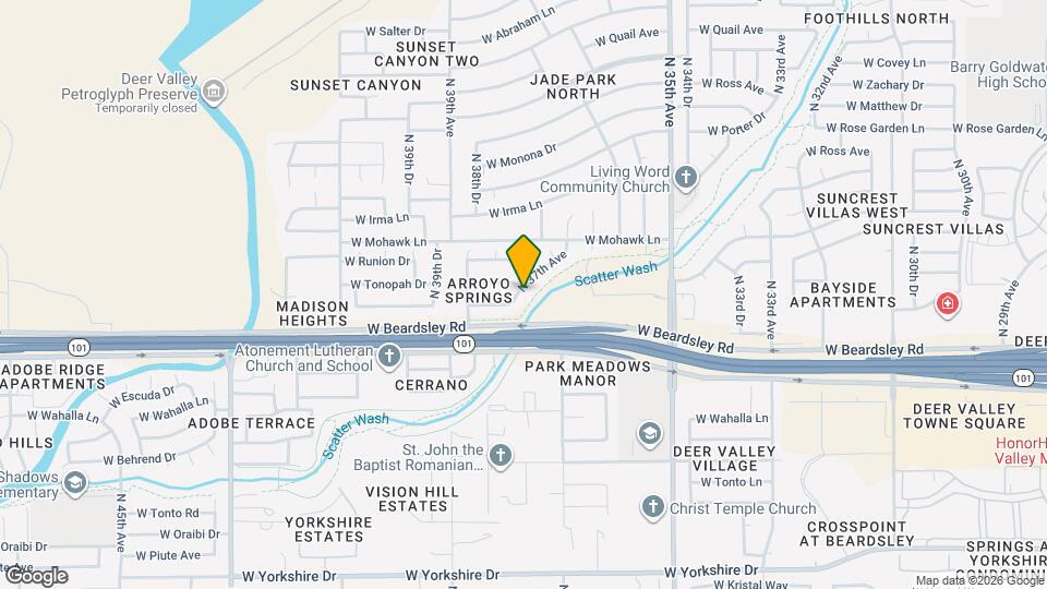 20401 N 37th Ave Map and Location Details