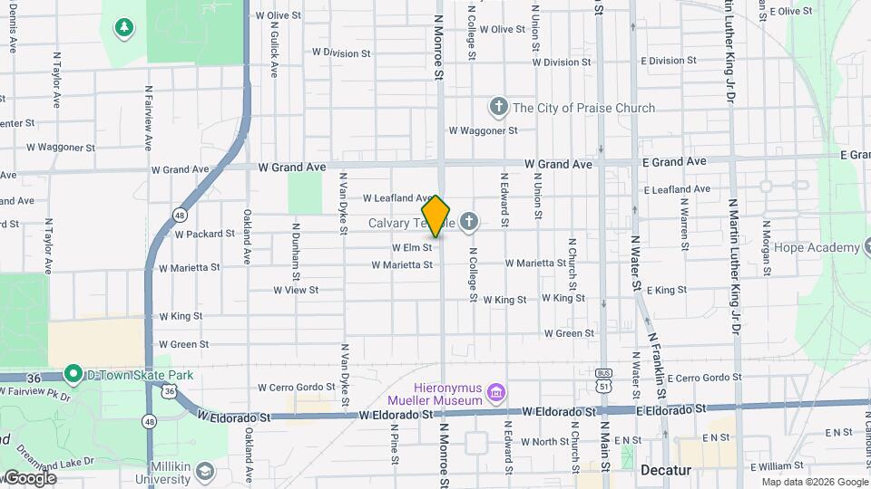 1045 N Monroe St Mapa y Detalles de la Ubicación