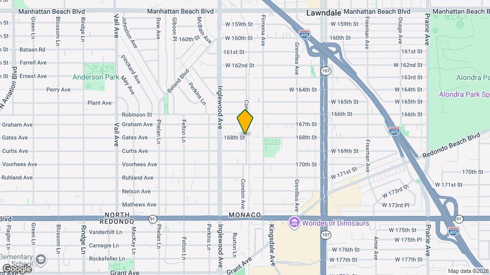 4701 1/2 W 168th St Mapa y Detalles de la Ubicación