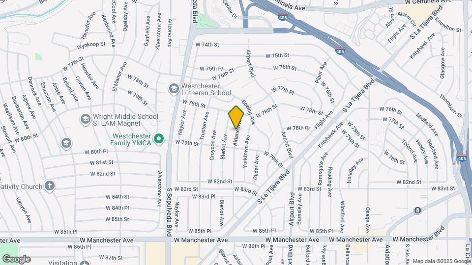 7851 Airlane Ave Map and Location Details