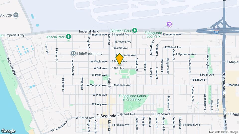 217 E Oak Ave Map and Location Details