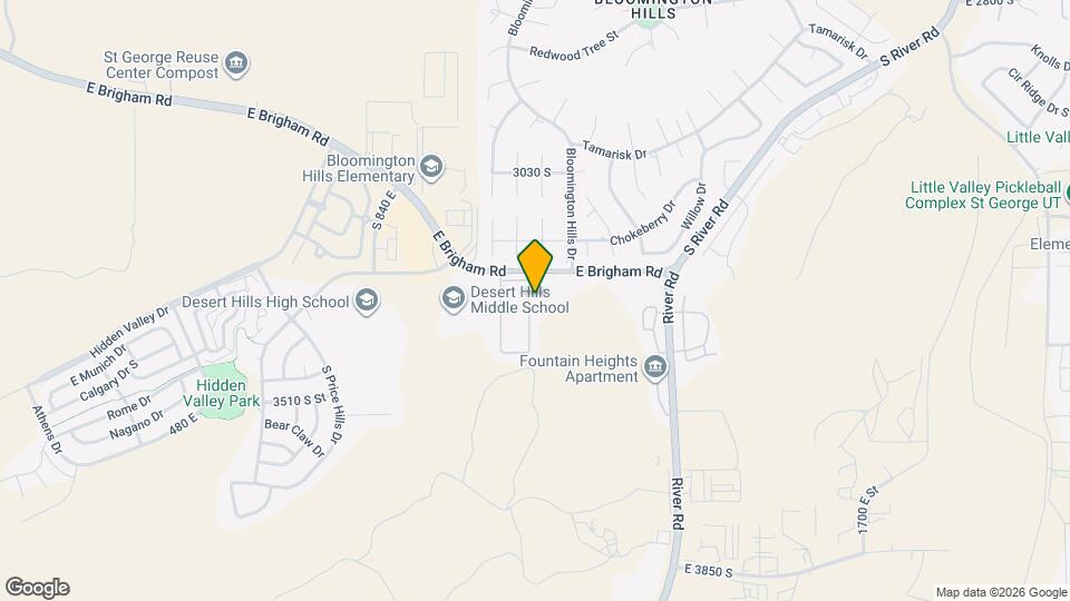 1050 E Brigham Rd Map and Location Details