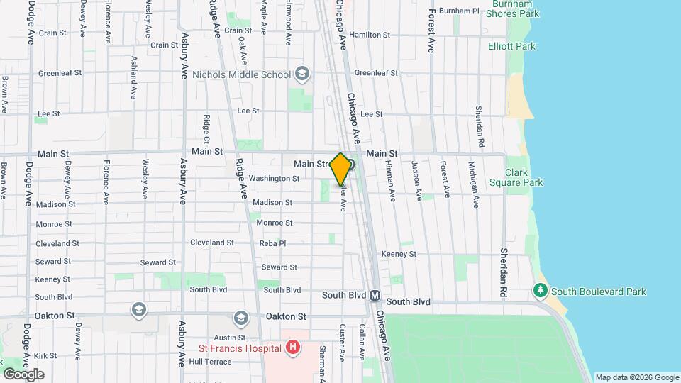 800 Washington St, Unit 3 Map and Location Details