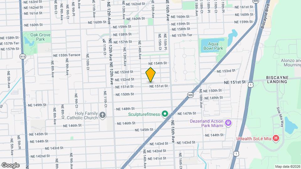 15100 NE 14th Ct Map and Location Details
