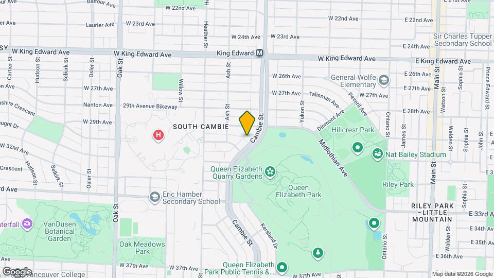 4539 Cambie St Map and Location Details