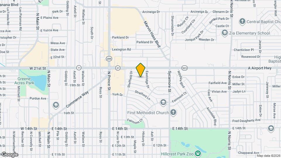 1317 Piedmont Dr Map and Location Details