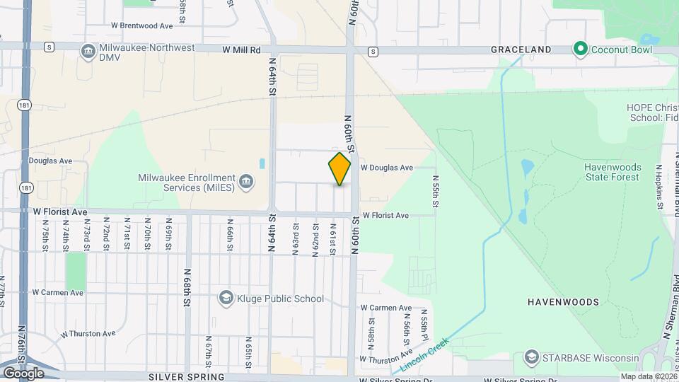 6046 N 61st St Map and Location Details