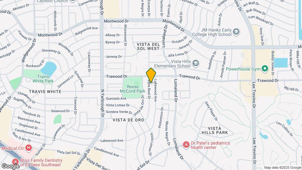 1624 Vista Real Dr Map and Location Details