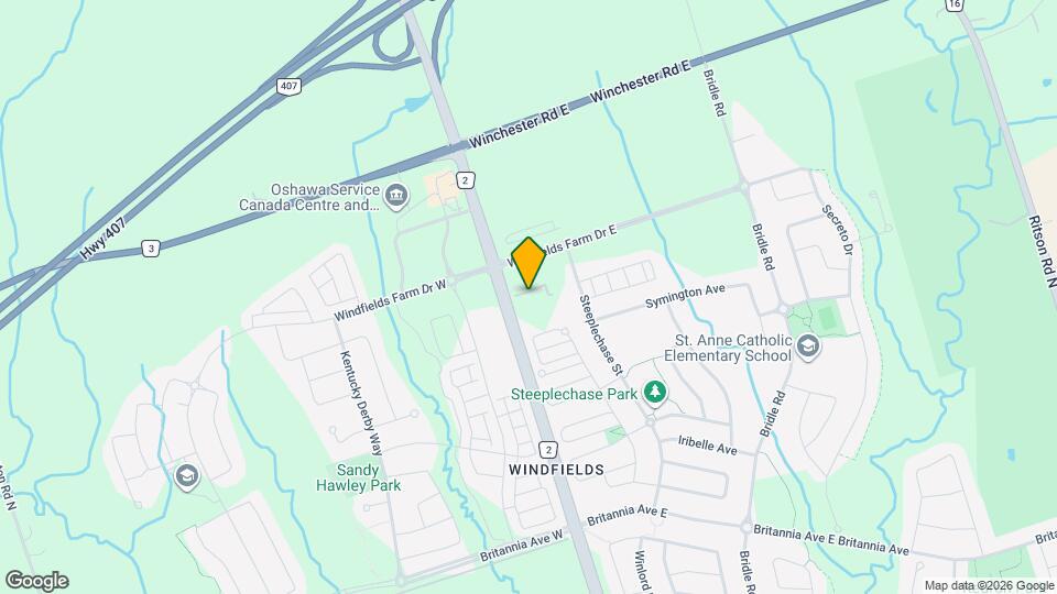 2545 Simcoe St N Map and Location Details